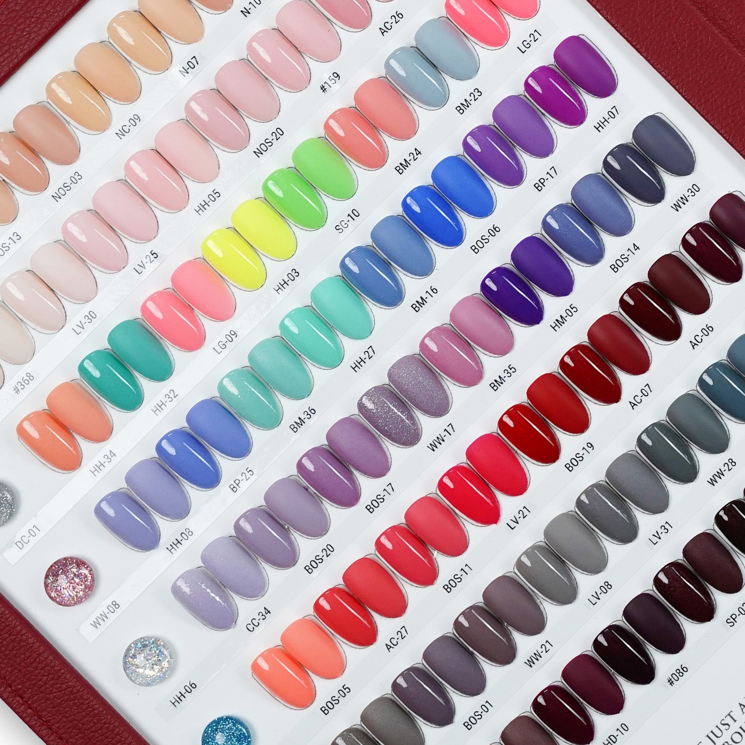 SNS Pro Dipping Powder - Set 144 Colors - Burgundy Collection - DTK Nail Supply
