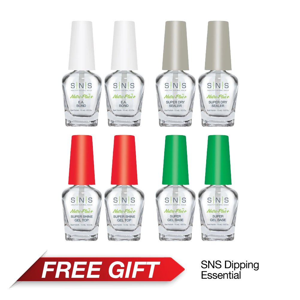 SNS Pro Dipping Powder - Set 144 Colors - Pink Collection - FREE Set of 8 SNS 5 - in - 1 Powders + 2 Liquid Sets + 1 SNS Lamp - DTK Nail Supply