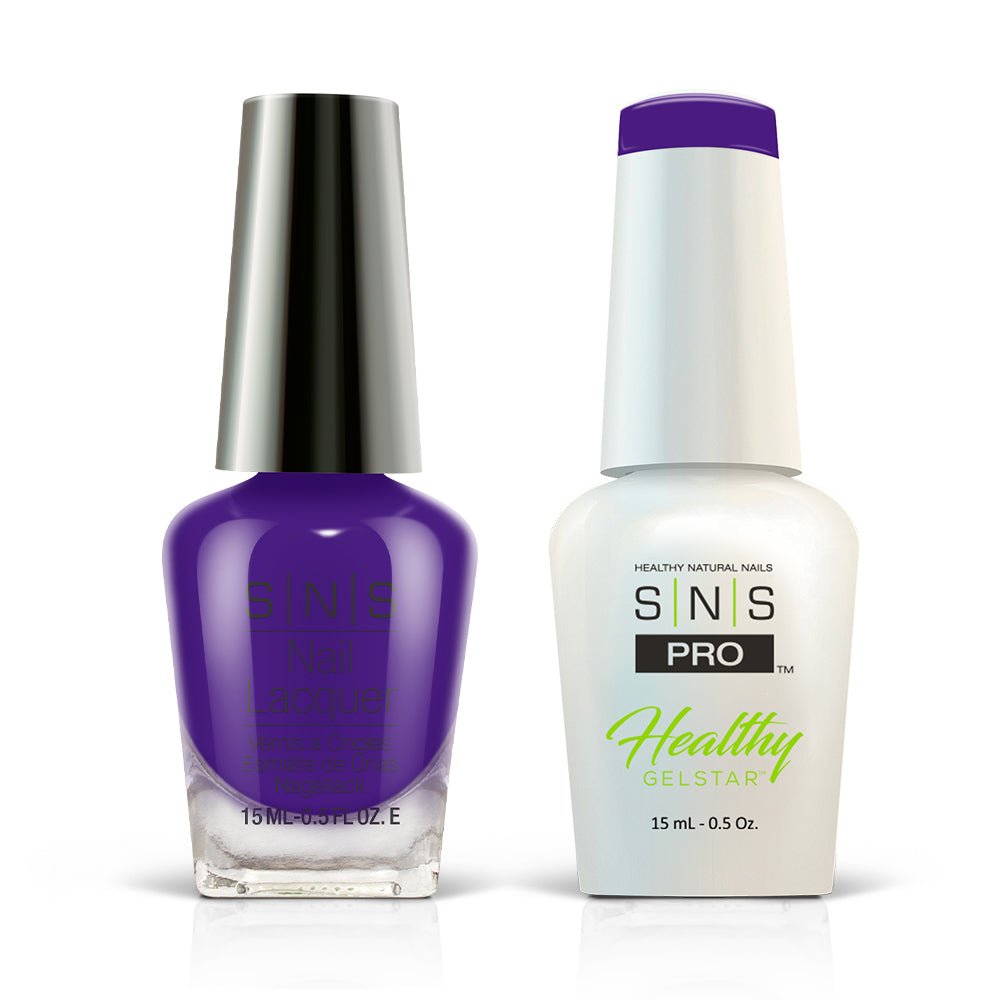 SNS Pro Gel Nail Polish Duo - Burgundy Collection - 038 HM05 - BERRY EGGPLANT - DTK Nail Supply