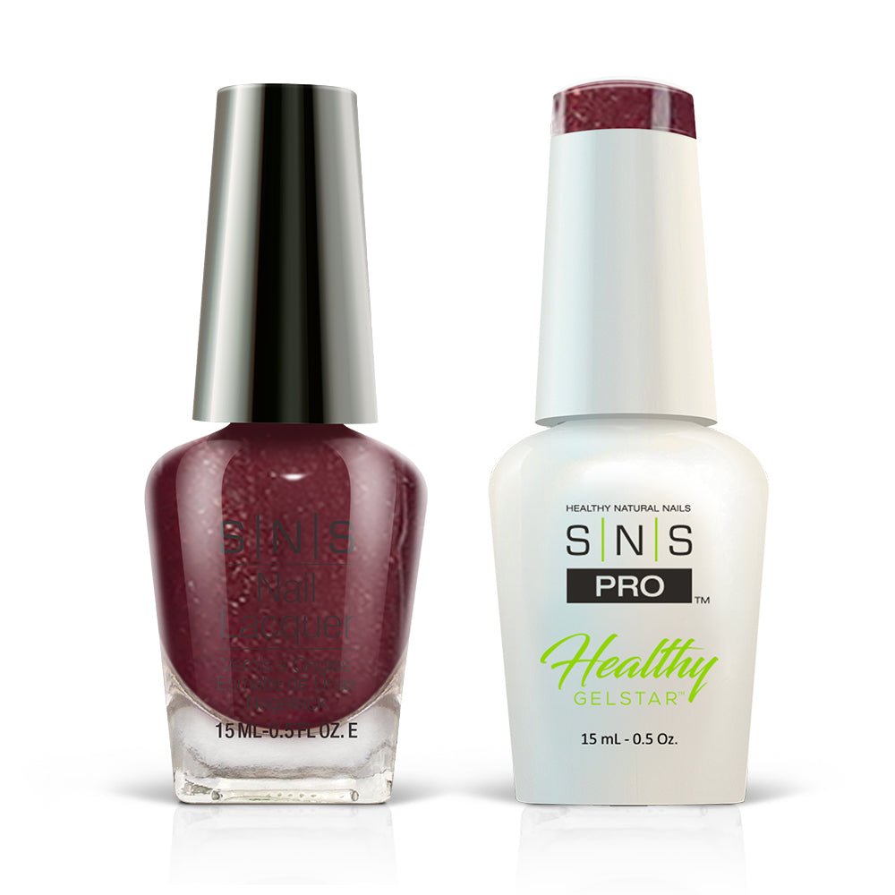 SNS Pro Gel Nail Polish Duo - Burgundy Collection - 063 WW13 - SECRET SANTA - DTK Nail Supply