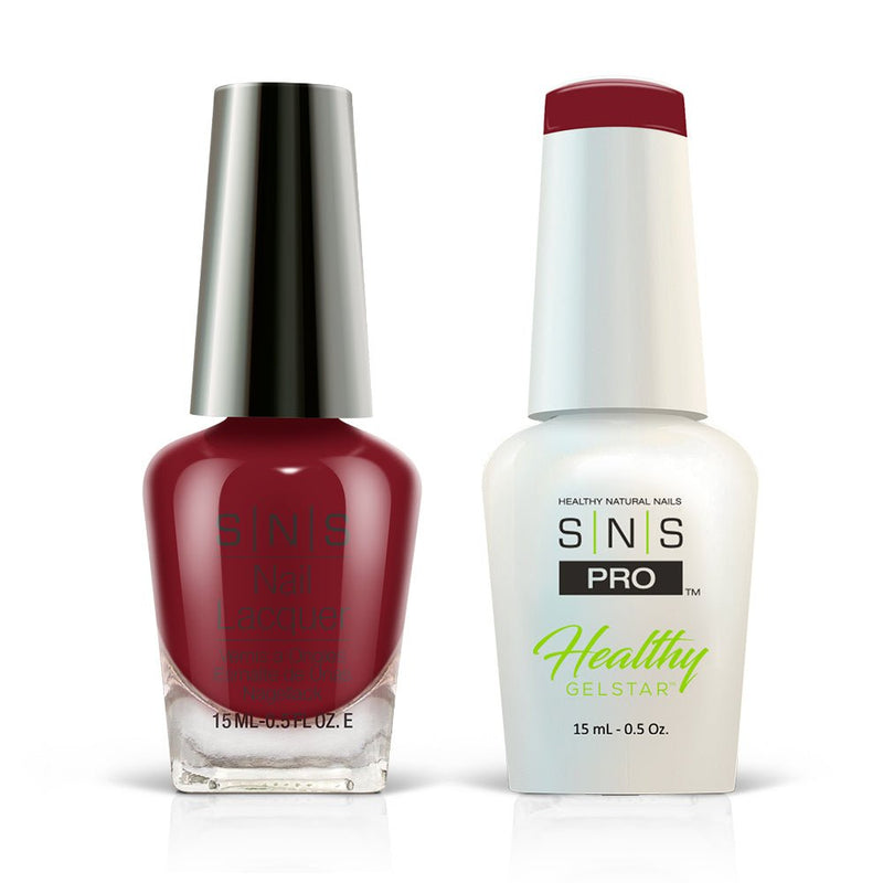 SNS Pro Gel Nail Polish Duo - Burgundy Collection - 064 HM 12 - BALSAMIC BEETS - DTK Nail Supply