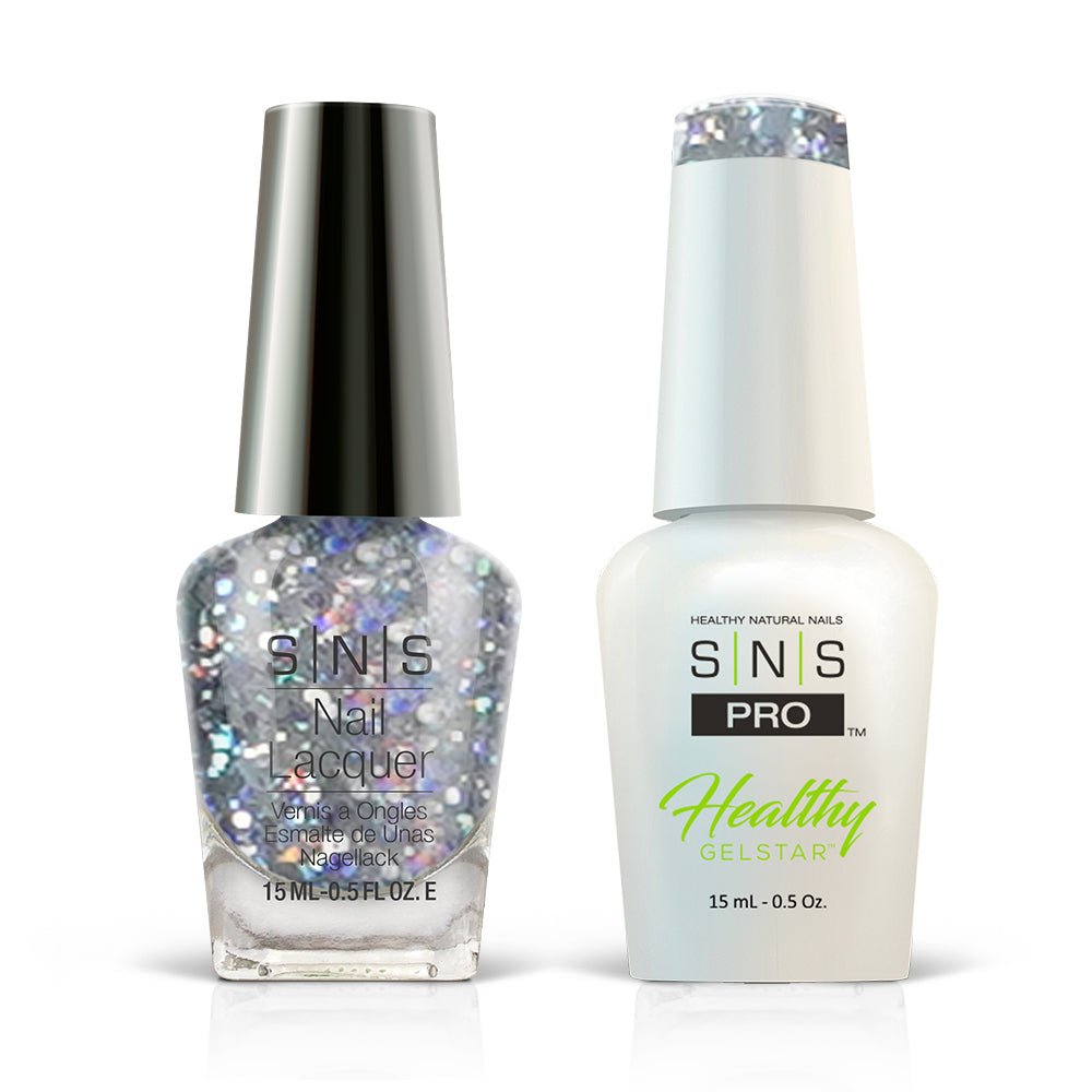 SNS Pro Gel Nail Polish Duo - Burgundy Collection - 069 HH06 - SILVER PAGODA - DTK Nail Supply
