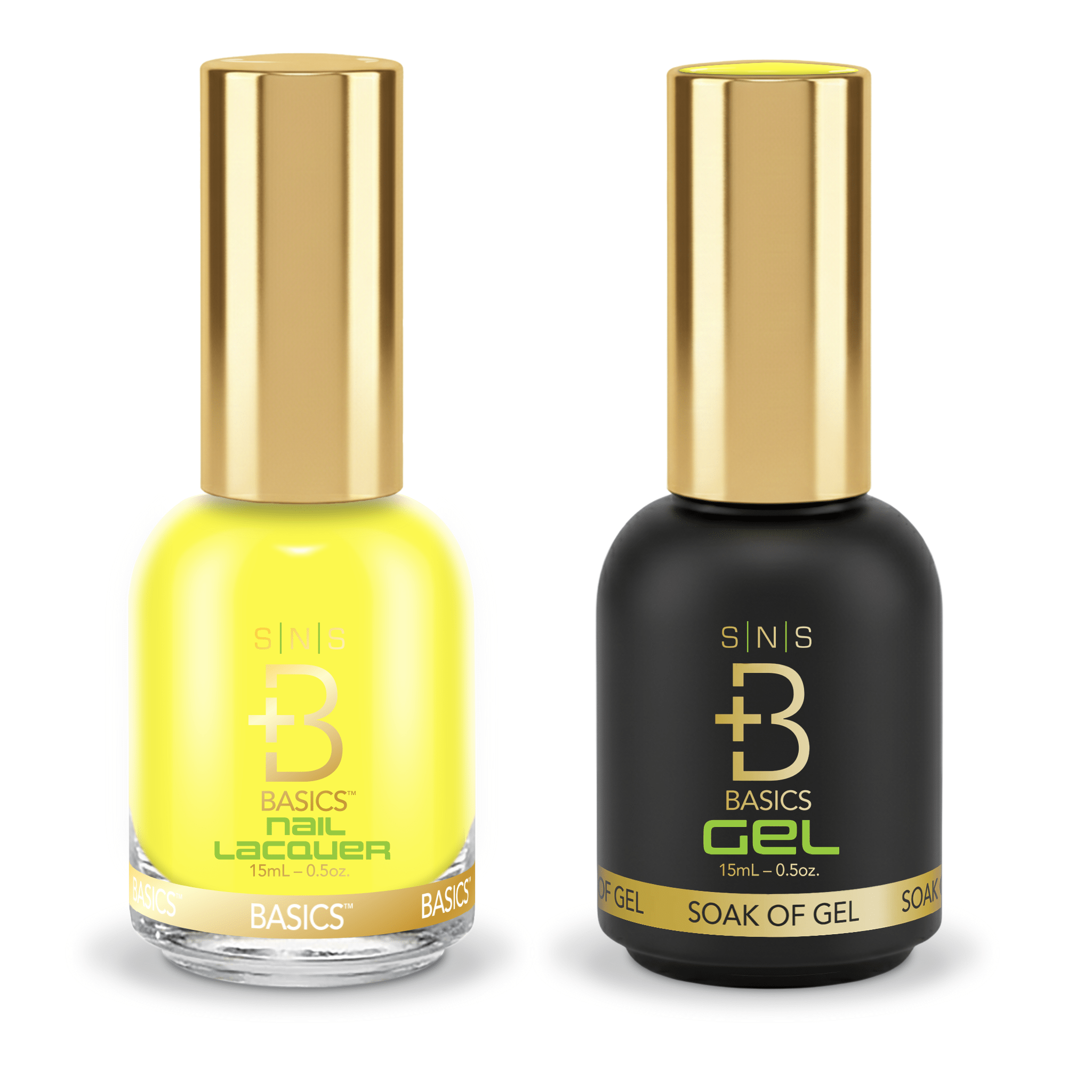 SNS Pro Gel Nail Polish Duo - GB - 007 - Yellow Green Collection - DTK Nail Supply