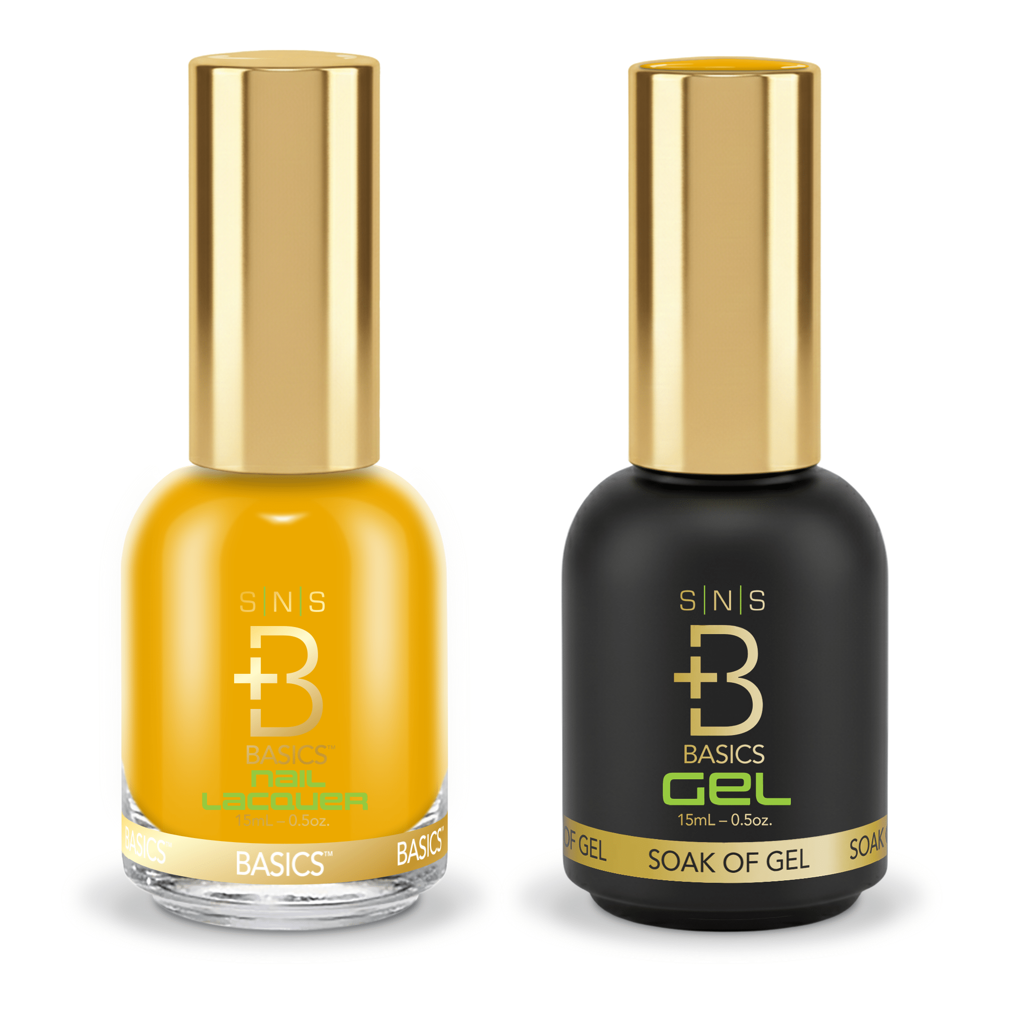 SNS Pro Gel Nail Polish Duo - GB - 055 - Yellow Green Collection - DTK Nail Supply