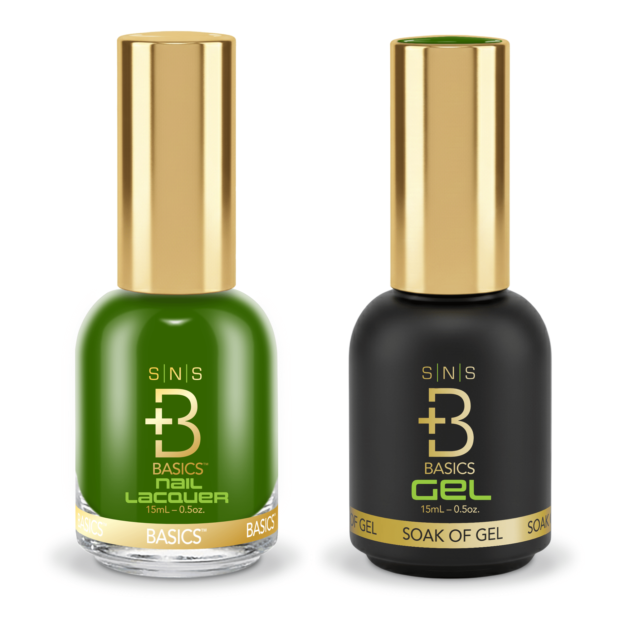 SNS Pro Gel Nail Polish Duo - GB - 077 - Yellow Green Collection - DTK Nail Supply