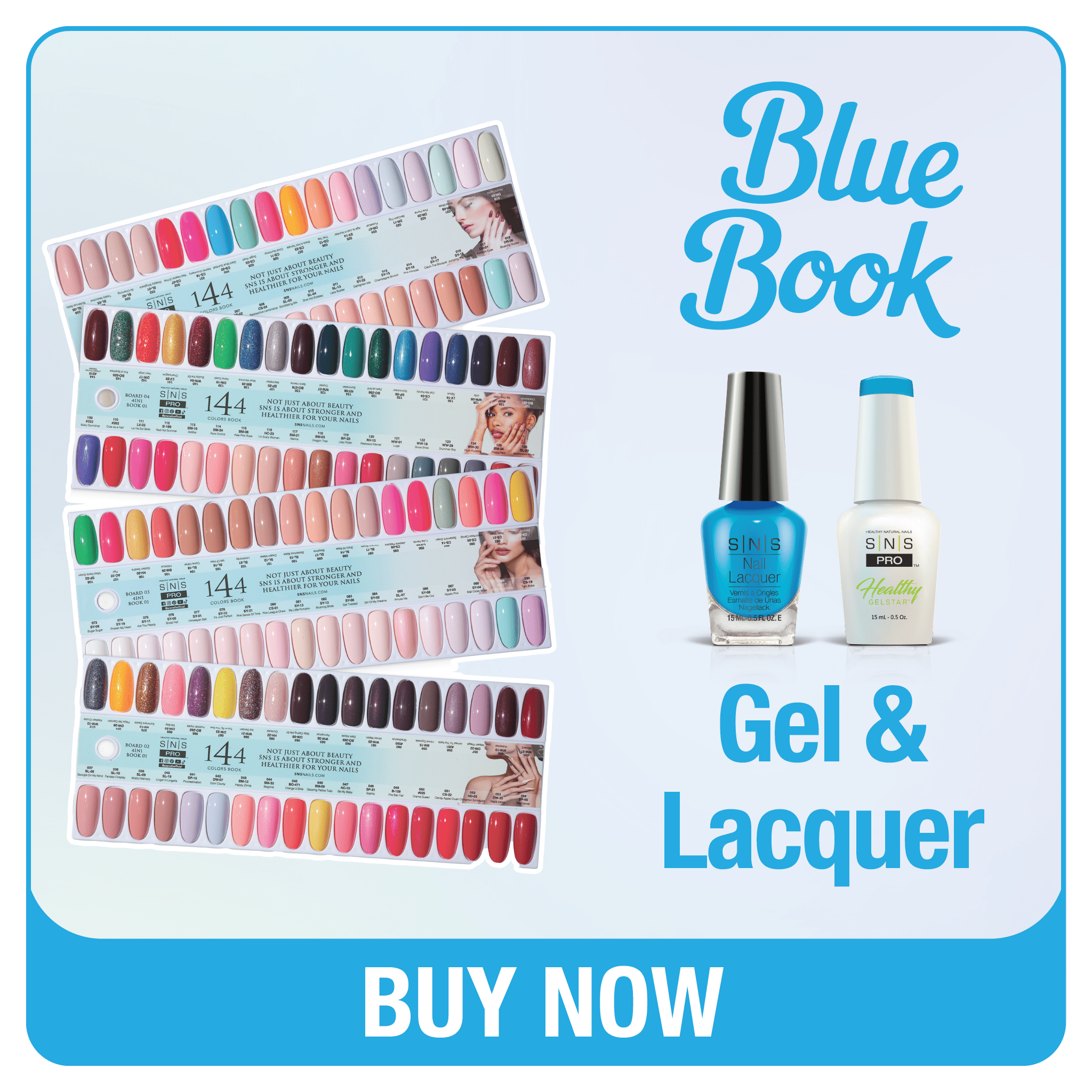 SNS Pro Gel Nail Polish Duo - Set 144 Colors - Tiffany Blue Collection - DTK Nail Supply