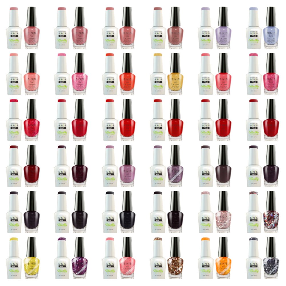 SNS Pro Gel Nail Polish Duo Set 36 Colors - Board 2 (037 - 072) - Tiffany Blue Collection - DTK Nail Supply