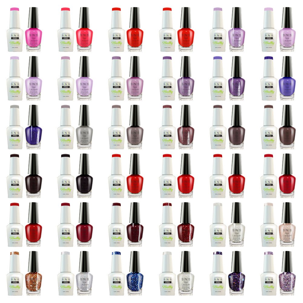 SNS Pro Gel Nail Polish Duo Set 36 Colors - Board 2 Beige (037 - 072) - DTK Nail Supply
