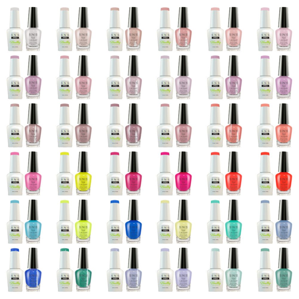 SNS Pro Gel Nail Polish Duo Set 36 Colors - Board 3 Burgundy (073 - 108) - DTK Nail Supply