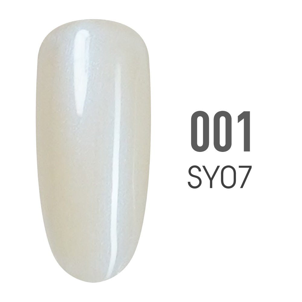SNS Pro Gel Nail Polish Duo - Tiffany Blue Collection - 001 SY - 07 PEARLY WHITE - DTK Nail Supply