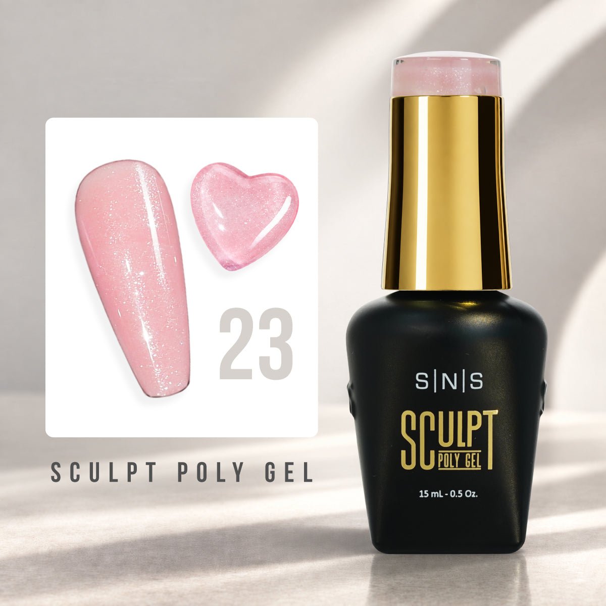 SNS Pro Sculpt Poly Gel - Set 24 Colors - HEMA & TPO Free - 0.5 oz - DTK Nail Supply