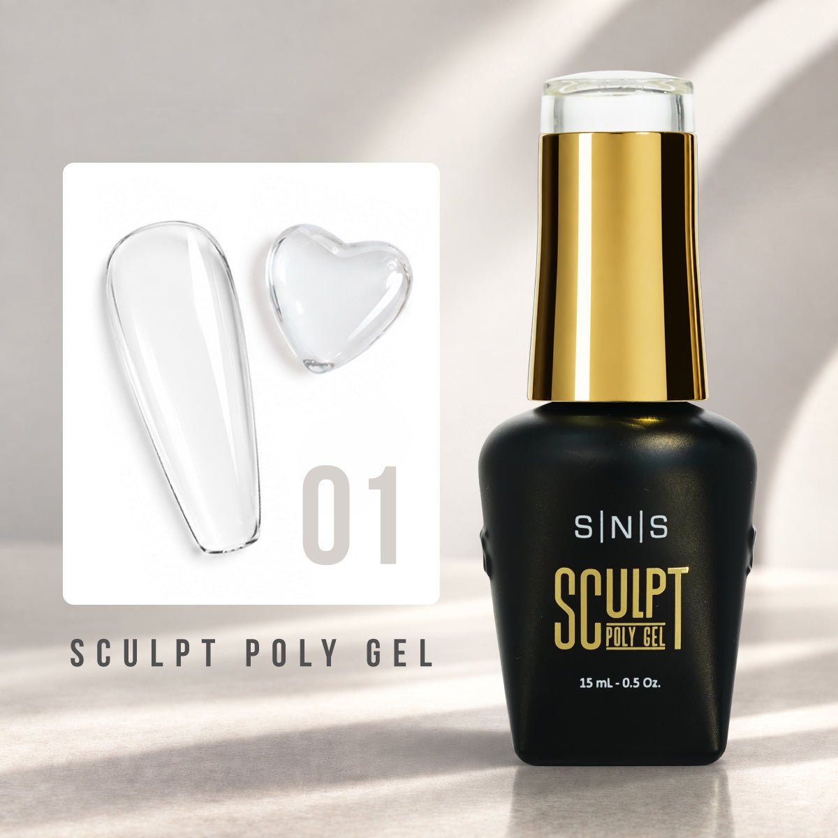 SNS Pro Sculpt Poly Gel - Set 24 Colors - HEMA & TPO Free - 0.5 oz - DTK Nail Supply