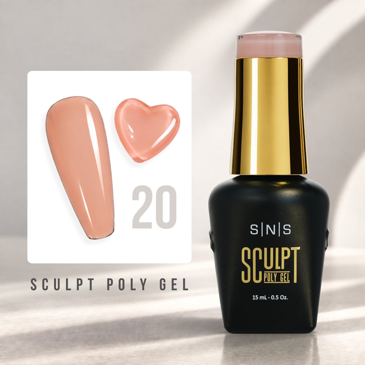 SNS Pro Sculpt Poly Gel - Set 24 Colors - HEMA & TPO Free - 0.5 oz - DTK Nail Supply