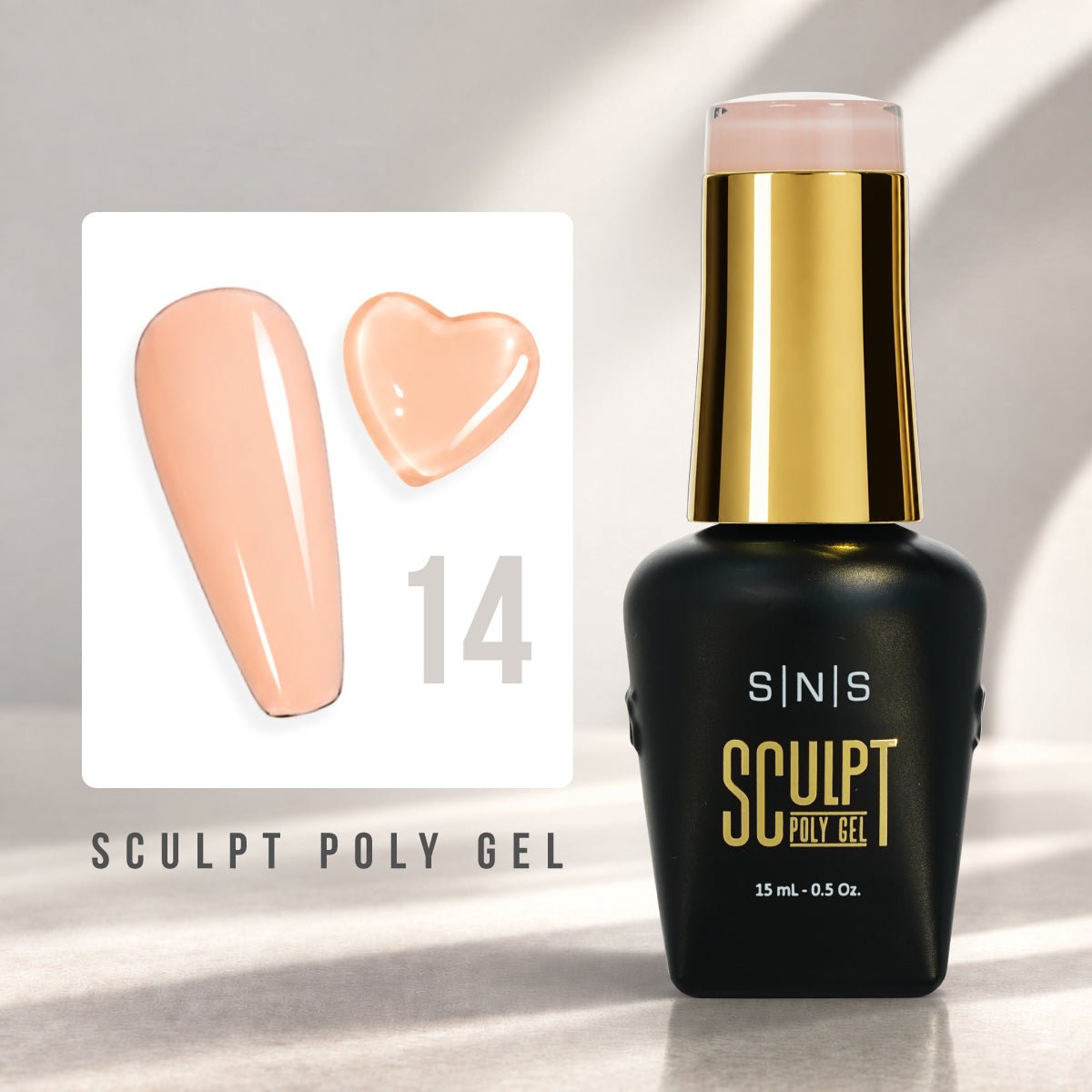 SNS Pro Sculpt Poly Gel - Set 24 Colors - HEMA & TPO Free - 0.5 oz - DTK Nail Supply