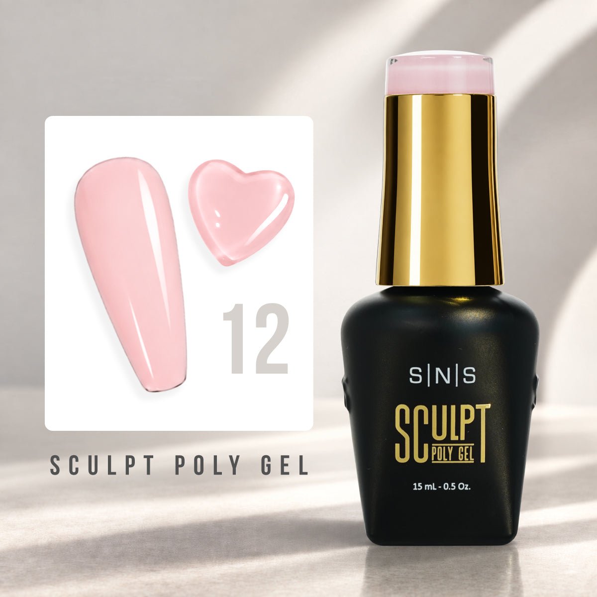 SNS Pro Sculpt Poly Gel - Set 24 Colors - HEMA & TPO Free - 0.5 oz - DTK Nail Supply