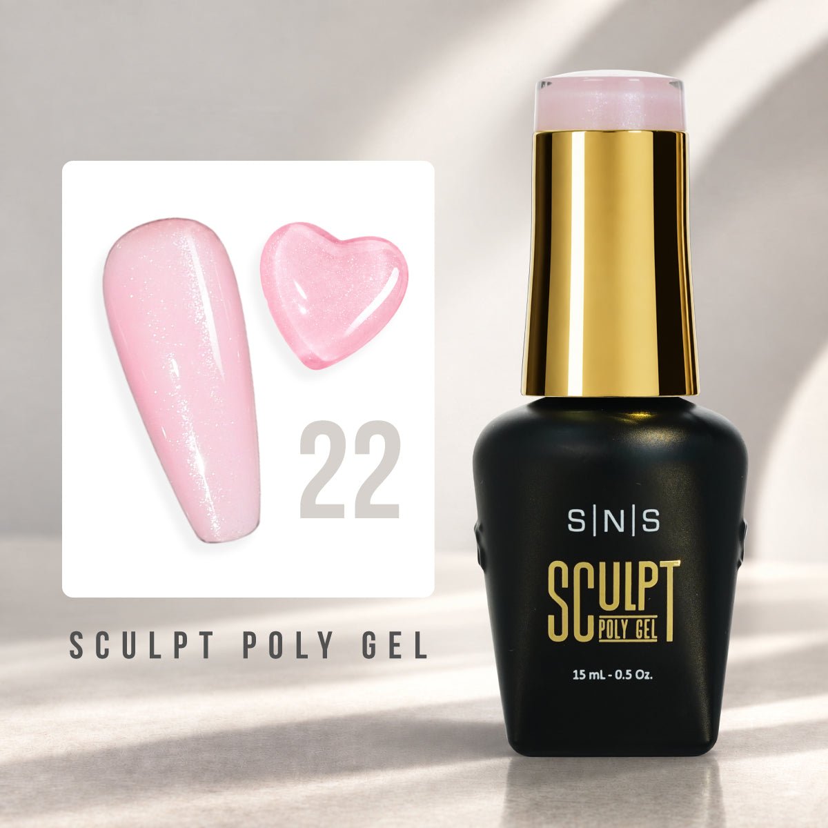 SNS Pro Sculpt Poly Gel - Set 24 Colors - HEMA & TPO Free - 0.5 oz - DTK Nail Supply