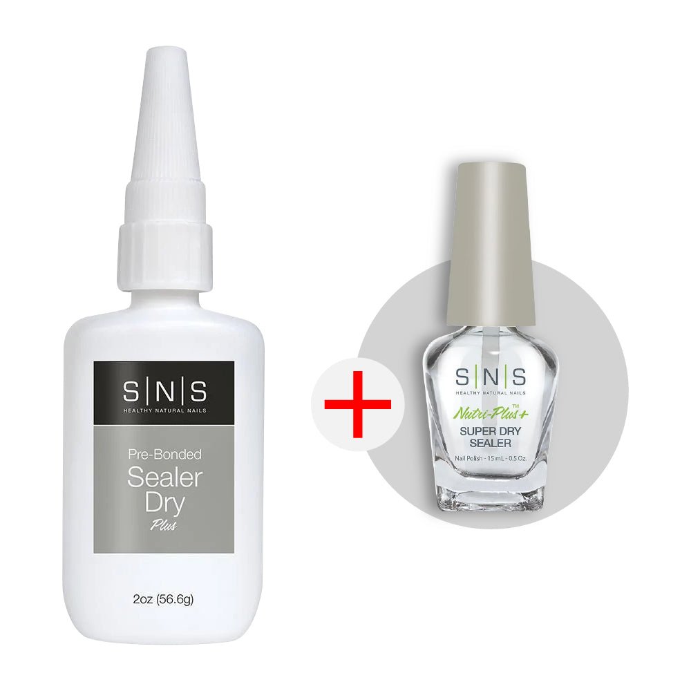 SNS Sealer Dry - Dipping Essential 2 oz - FREE 1 Liquid 0.5oz - DTK Nail Supply