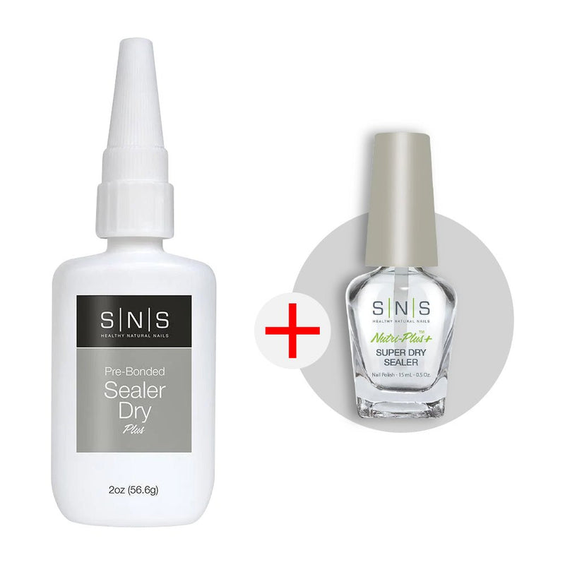 SNS Sealer Dry - Dipping Essential 2 oz - FREE 1 Liquid 0.5oz - DTK Nail Supply