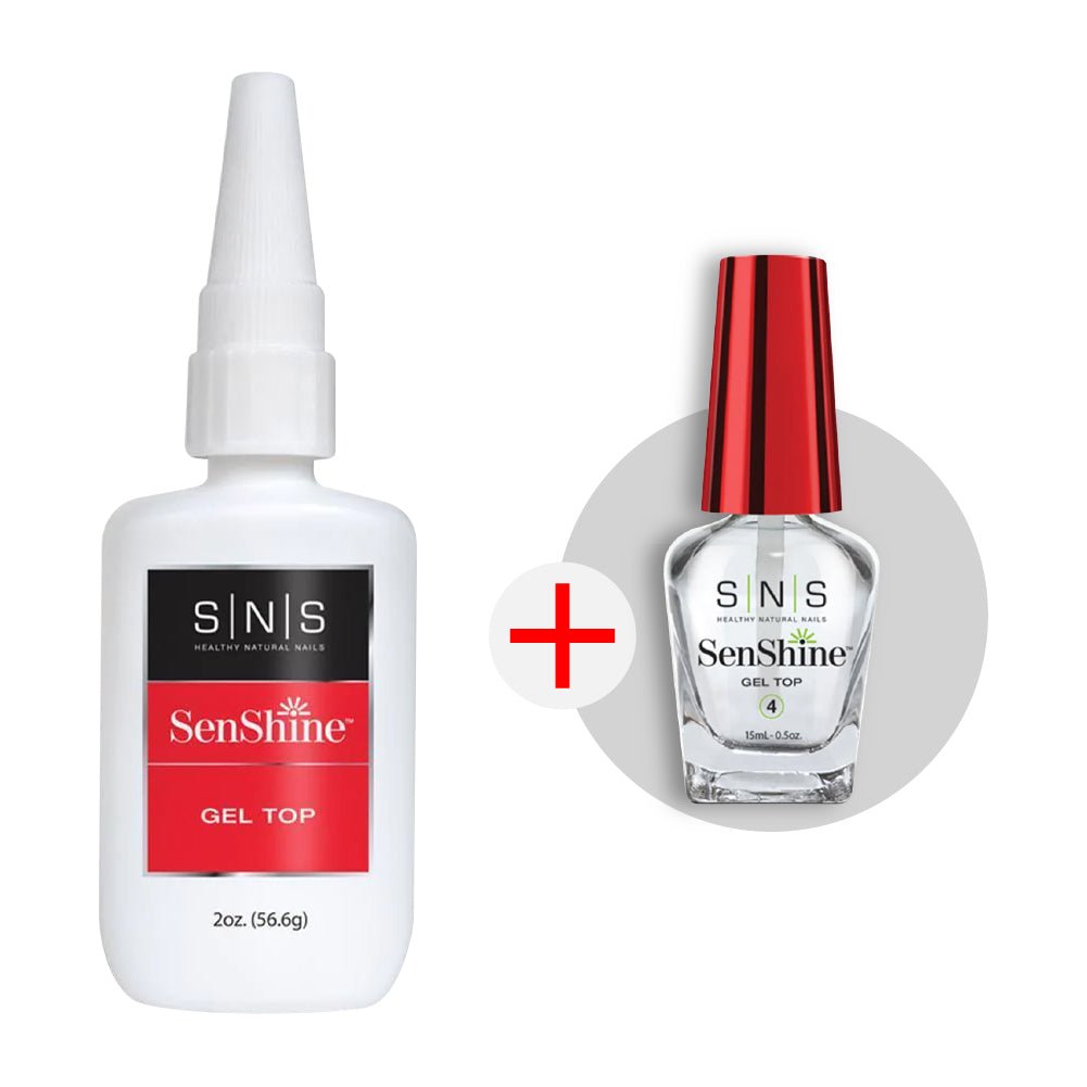 SNS Senshine Gel Top - Dipping Essential 2 oz - FREE 1 Liquid 0.5oz - DTK Nail Supply