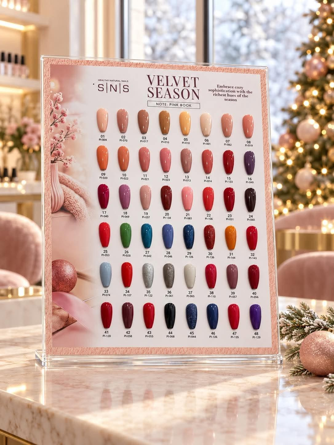 SNS Pro Velvet Season - Set 48 Colors - Gel Polish & Matching Nail Lacquer Duo - 0.5oz - DTK Nail Supply