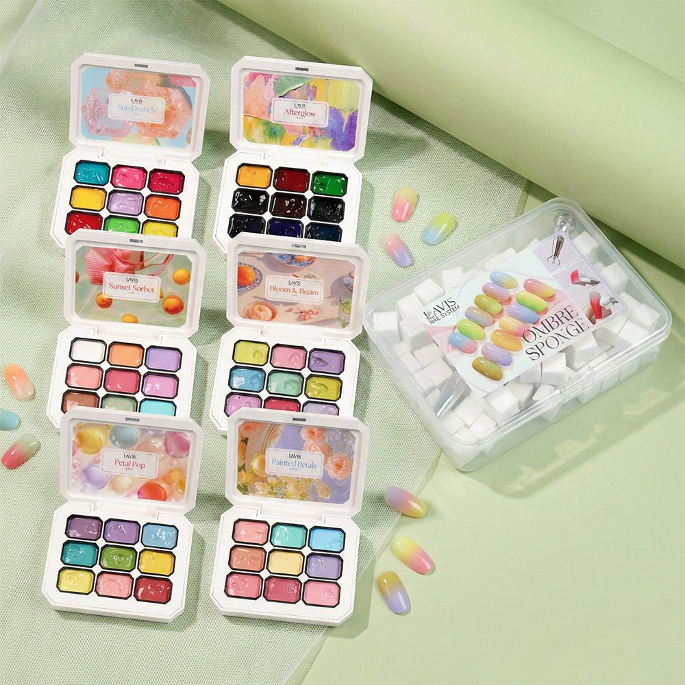SPECIAL: Buy 6 LAVIS Pat Pat Gels, Free 1 Set of Sponges & Grabber - DTK Nail Supply