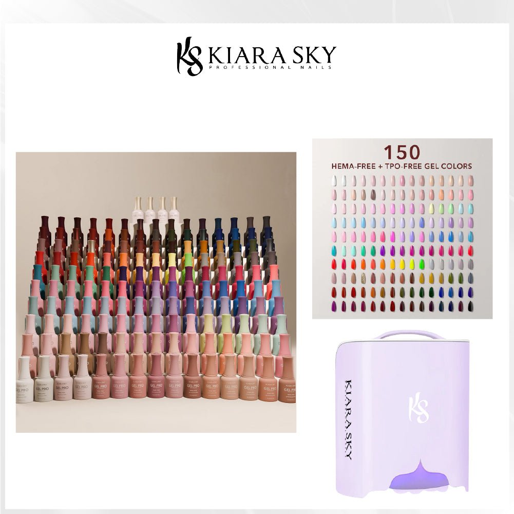 SPECIAL: Buy Full 150 Kiara Sky Pro Gel Polishes, FREE 1 KS Pro Rechargeable Lamp Ver.2 - DTK Nail Supply