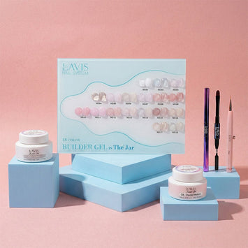 SPECIAL: Buy LAVIS Builder Gel in the Jar Collection, FREE 1 Builder Gel - Clear, 1 Poly Gel Brush, 1 Retractable Brush - DTK Nail Supply