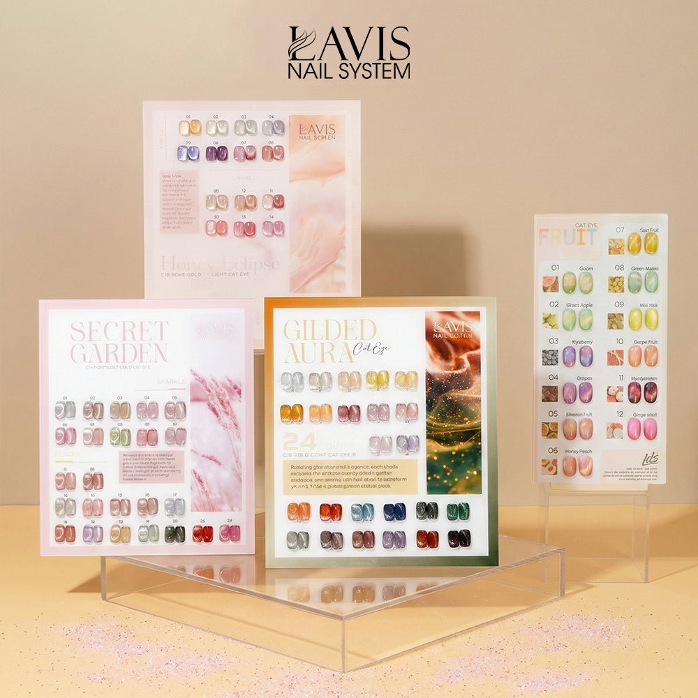 SPECIAL: Buy LAVIS Cat Eye Collections: C14, C15, C16, FREE 1 Full LDS Fruit Cat Eye Collection - DTK Nail Supply