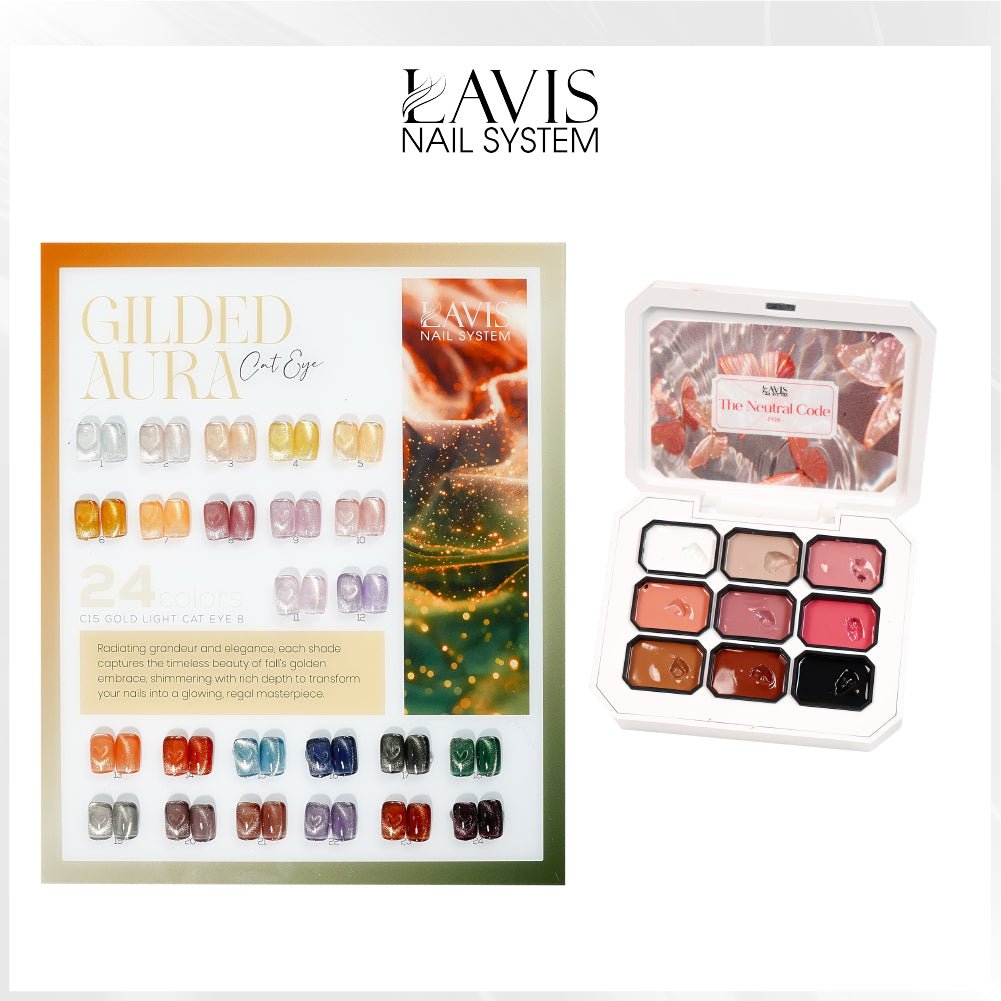 SPECIAL: Buy LAVIS Gilded Aura Cat Eye Collection C15, FREE 1 Pat Gel 08 - DTK Nail Supply