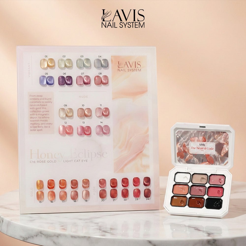 SPECIAL: Buy LAVIS Honey Eclipse Cat Eye Collection C16, FREE 1 Pat Gel 08 - DTK Nail Supply