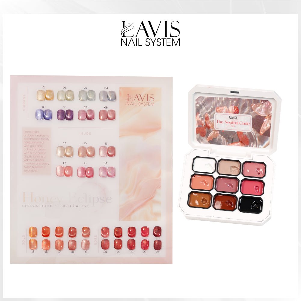 SPECIAL: Buy LAVIS Honey Eclipse Cat Eye Collection C16, FREE 1 Pat Gel 08 - DTK Nail Supply