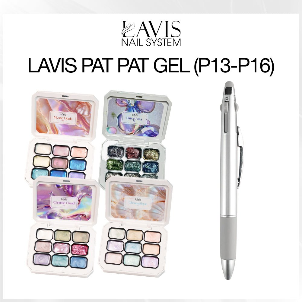 SPECIAL: Buy LAVIS Pat Gel P13 - P16, FREE 1 5 - in - 1 Dotting Pen - DTK Nail Supply