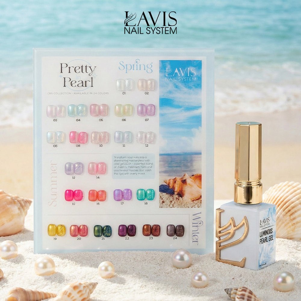 SPECIAL: Buy LAVIS Pretty in Pearl Collection C03, FREE 1 LAVIS Luminous Pearl Gel - DTK Nail Supply