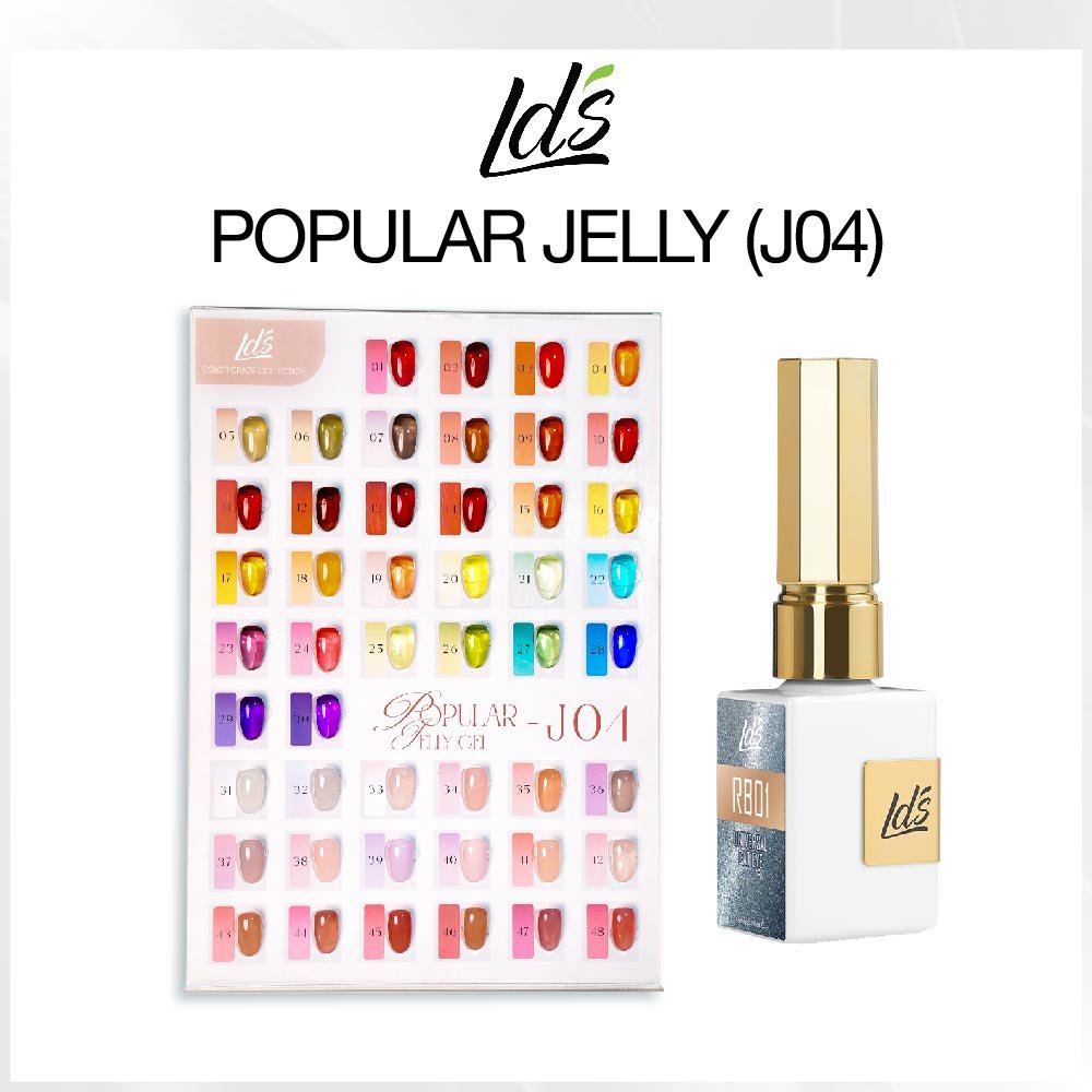 SPECIAL: Buy LDS J04 Jelly Collection, FREE 1 LDS Crystal Cat Eye - DTK Nail Supply