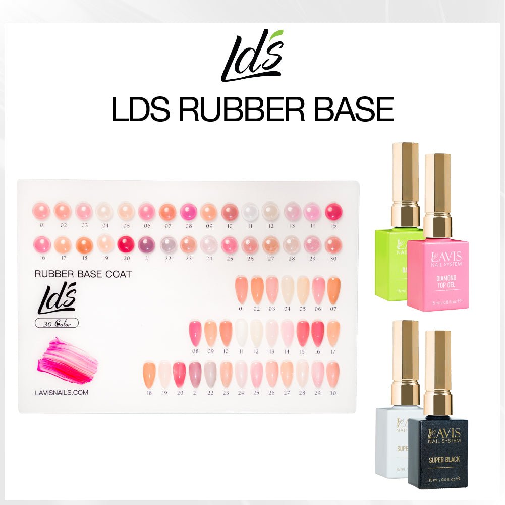 SPECIAL: Buy LDS Rubber Base Collection, FREE 2 LAVIS Function Gels - DTK Nail Supply
