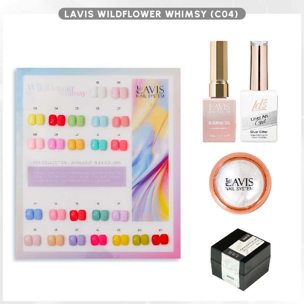 SPECIAL: LAVIS Wildflower Whimsy Collection C04 - DTK Nail Supply