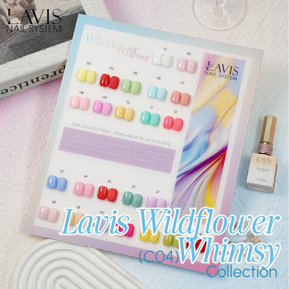 SPECIAL: LAVIS Wildflower Whimsy Collection C04 - DTK Nail Supply
