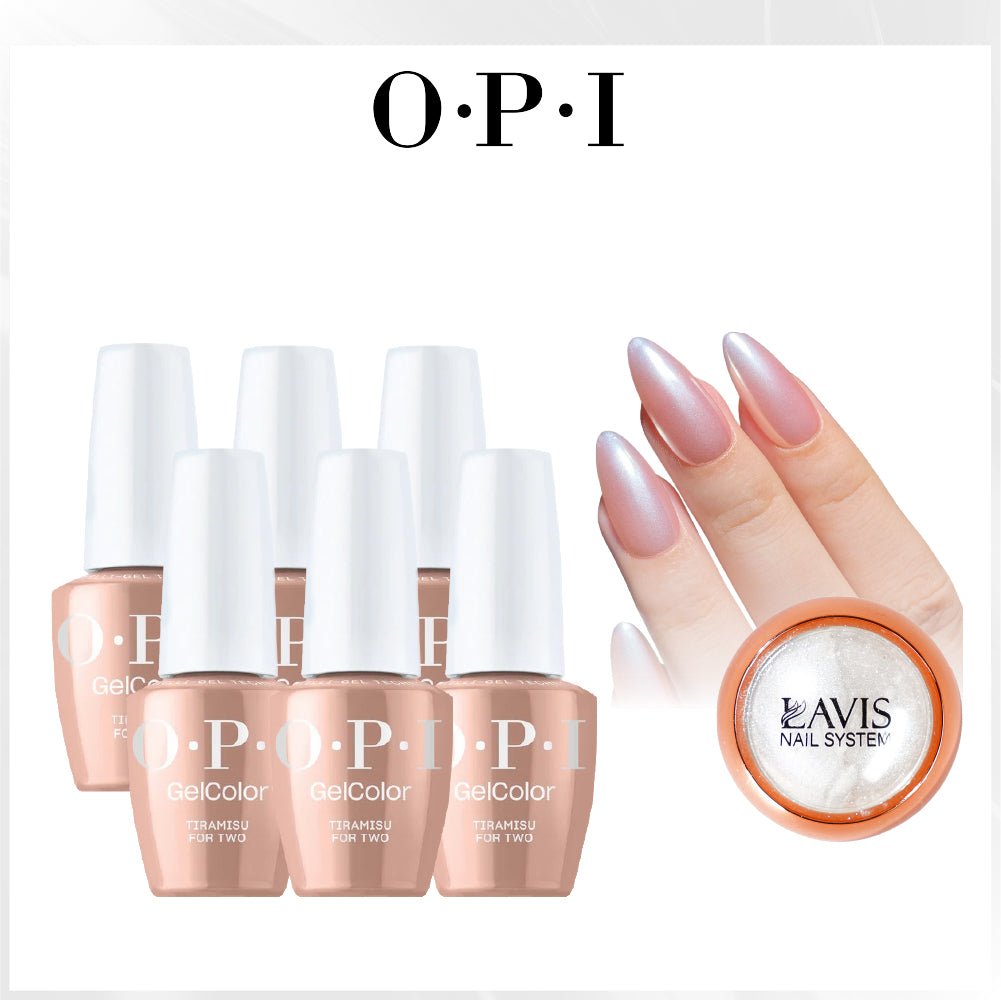 SPECIAL: OPI Set 6 Colors, FREE 1 Chrome Powder - DTK Nail Supply