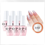 OPI Intelli-Gel - Set 6 Colors - B56 Mod About You, FREE 1 Chrome Powder