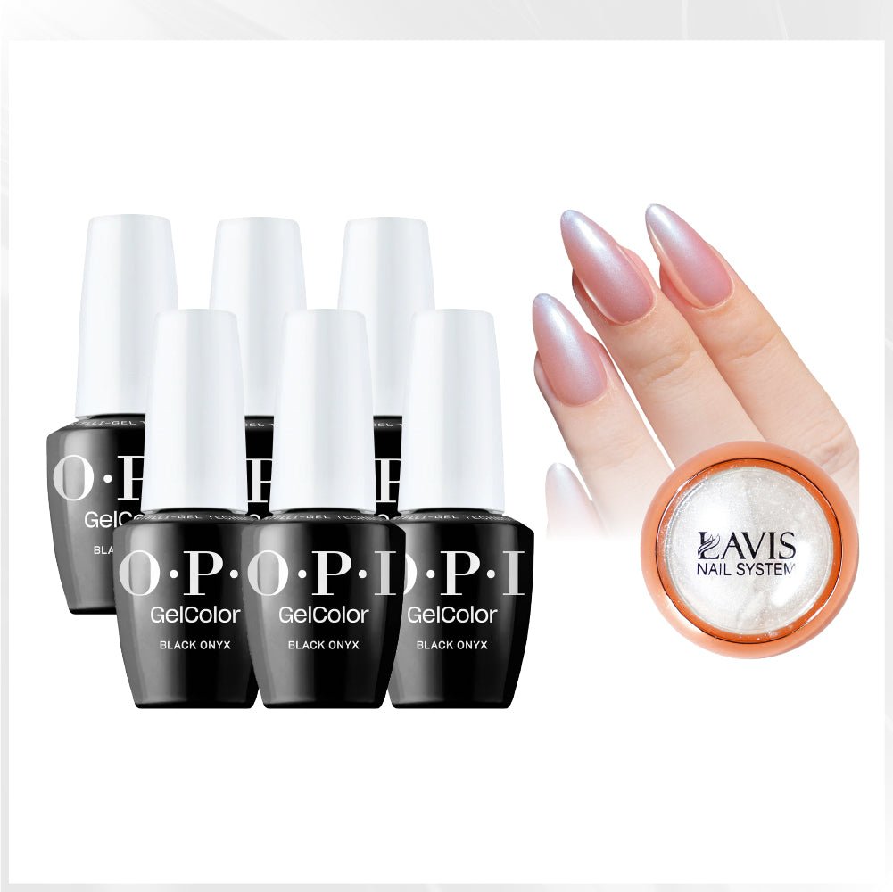 SPECIAL: OPI Set 6 Colors, FREE 1 Chrome Powder - DTK Nail Supply
