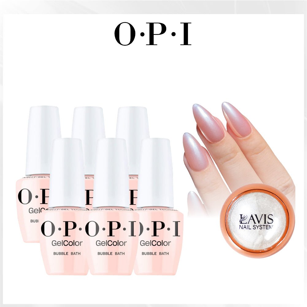 SPECIAL: OPI Set 6 Colors, FREE 1 Chrome Powder - DTK Nail Supply
