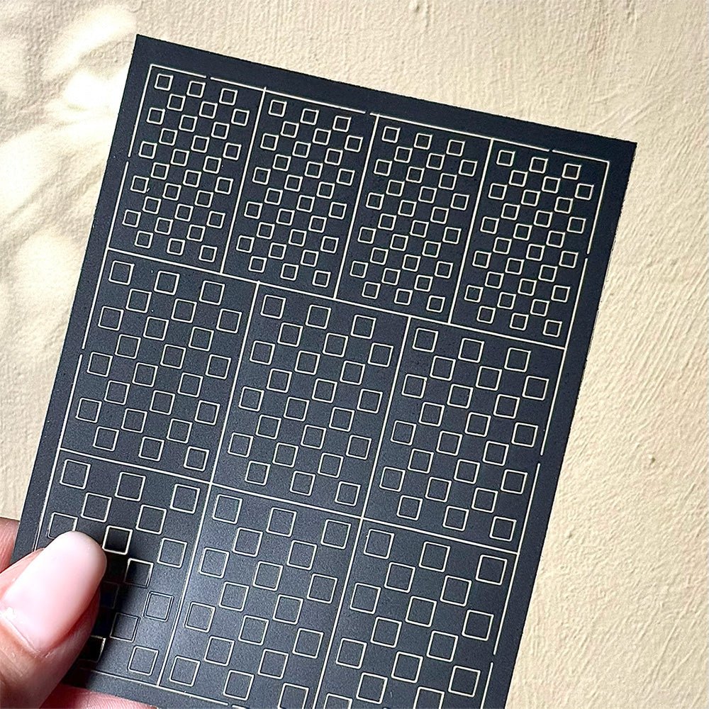 Spray Painted Nail Art Stickers H365 - Square - DTK Nail Supply