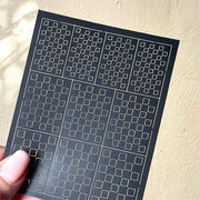 Spray Painted Nail Art Stickers H365 - Square - DTK Nail Supply