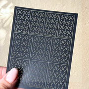 Spray Painted Nail Art Stickers H366 - Diamond - DTK Nail Supply
