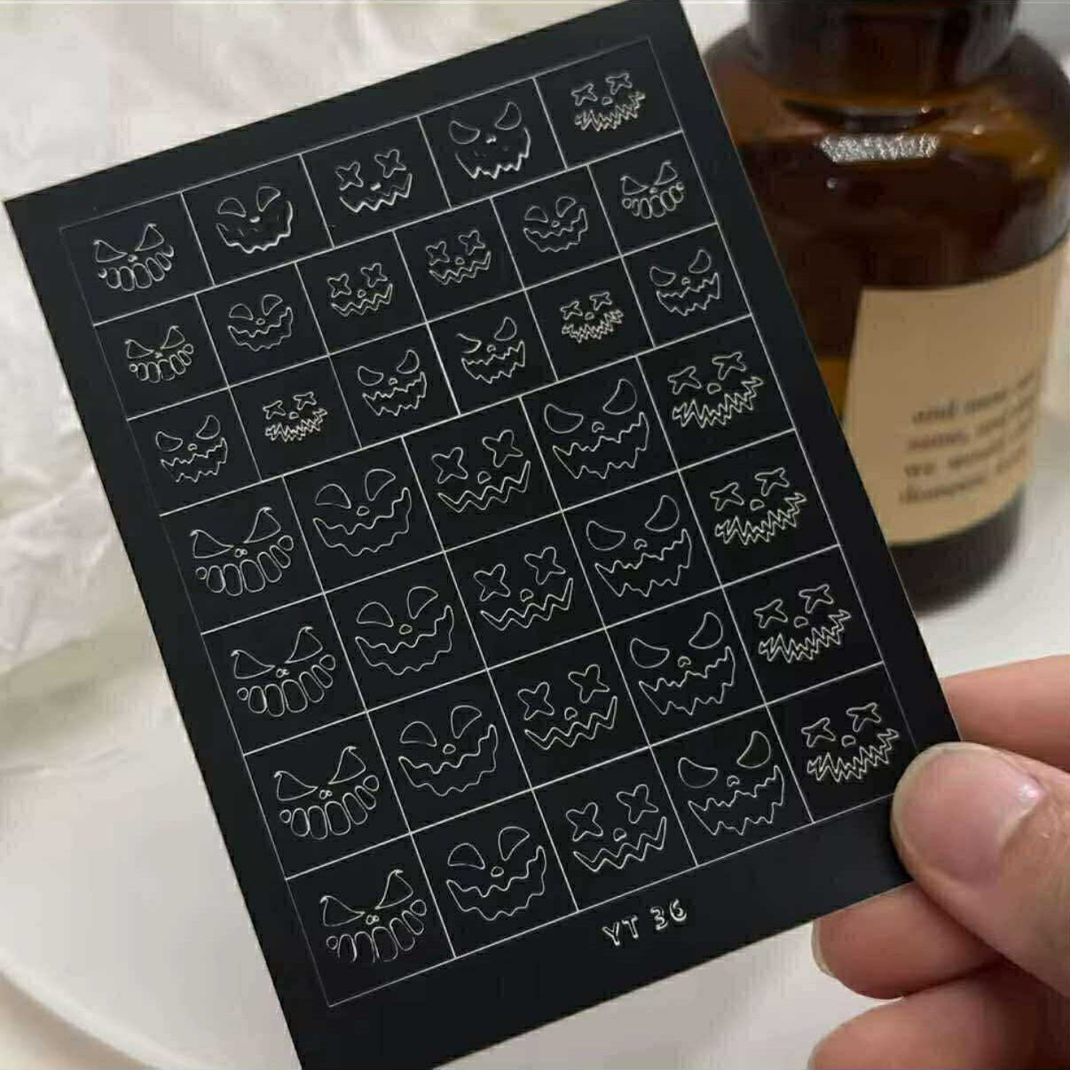 Spray Painted Nail Art Stickers YT 36 - DTK Nail Supply