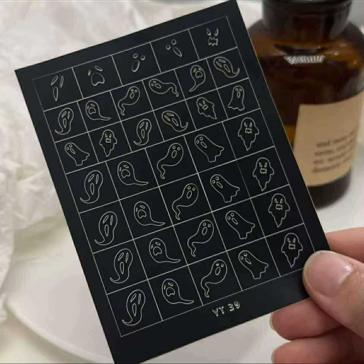 Spray Painted Nail Art Stickers YT 39 - DTK Nail Supply