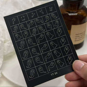 Spray Painted Nail Art Stickers YT 39 - DTK Nail Supply