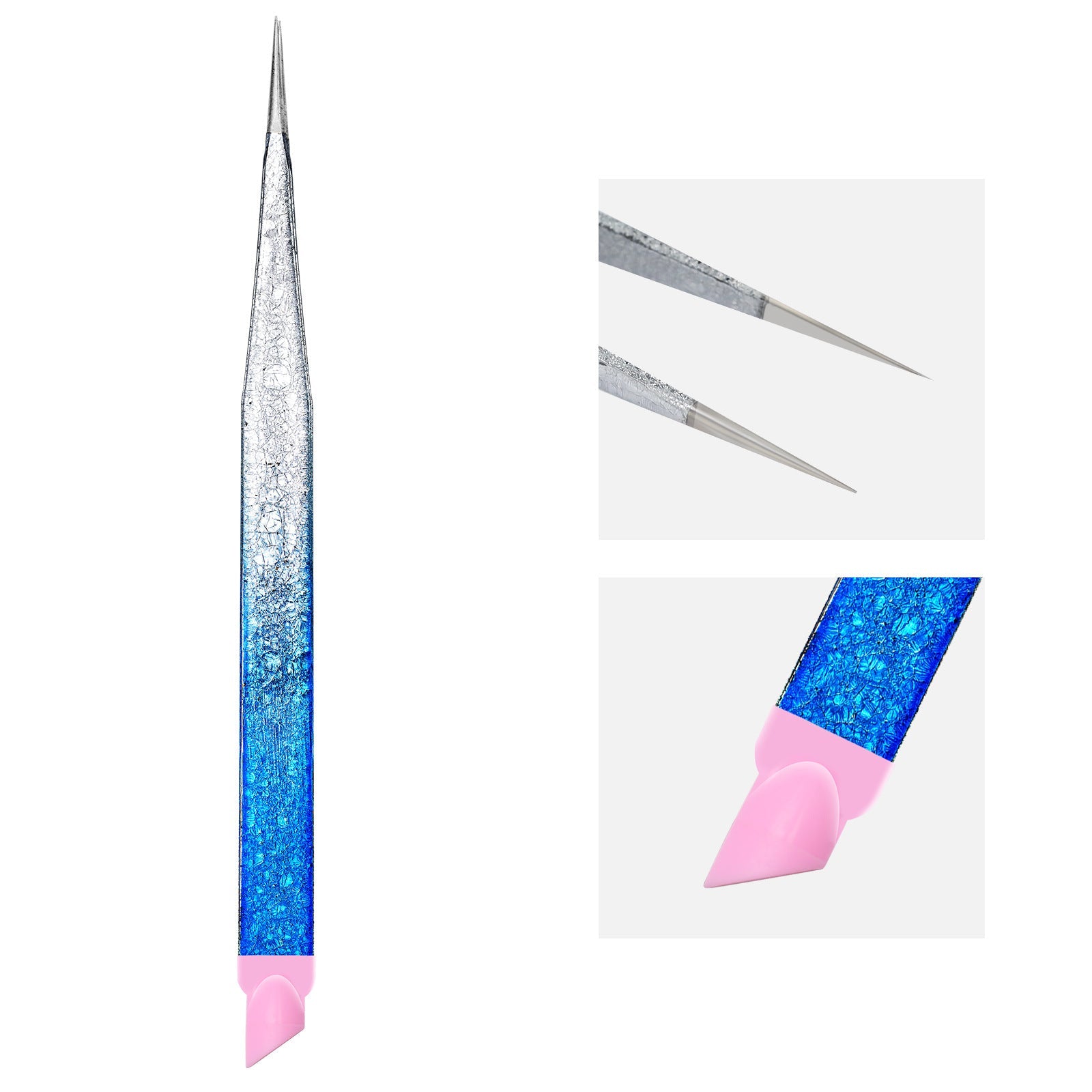 Stainless Steel Gradient Ice Tweezers Multifunctional - DTK Nail Supply