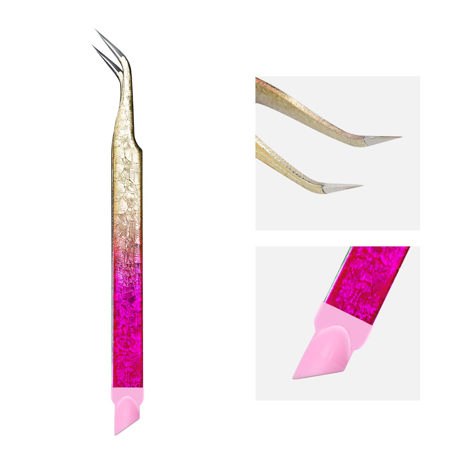 Stainless Steel Gradient Ice Tweezers Multifunctional - DTK Nail Supply