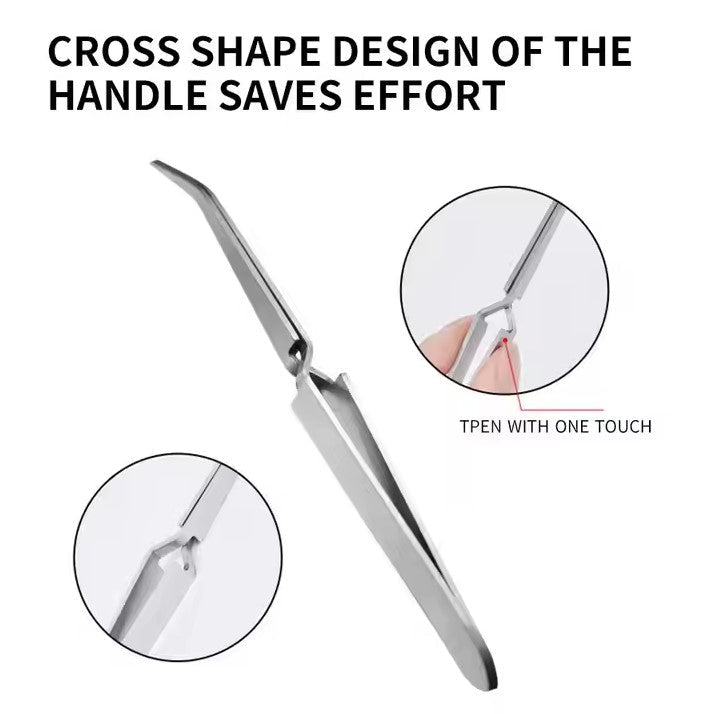 Stainless Steel Nail Shaping Tweezers - DTK Nail Supply